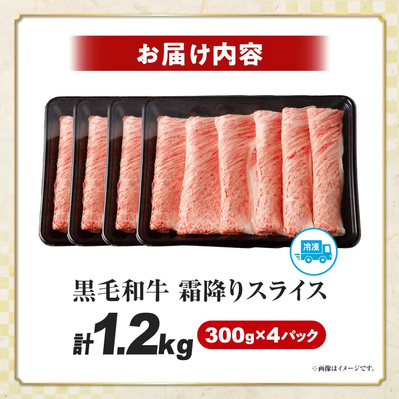 【2週間以内発送】【畜産農家応援】≪肉質等級4等級以上≫宮崎県産黒毛和牛霜降り肩ローススライス(計1.2kg) 肉 牛 牛肉 おかず 国産_T030-1916-2W