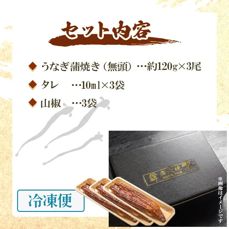 うなぎ蒲焼き 120g 3尾 定期便 6回 うなぎ Wun-0076