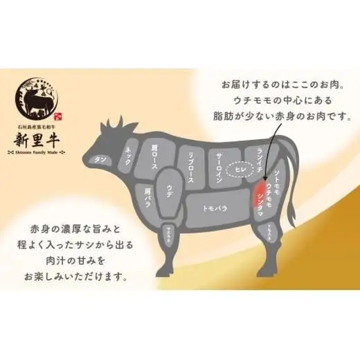 石垣島産 黒毛和牛 新里牛 シンシン極上赤身ステーキ　合計400g 　SZ-35