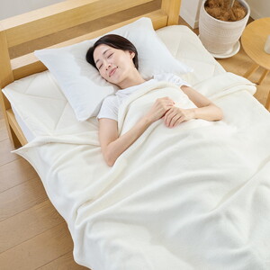洗えるシルクコットン毛布 シングル | 毛布