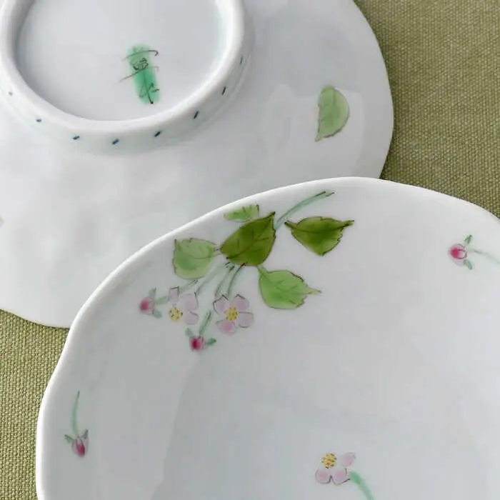 【波佐見焼】秋海棠 花柄 深鉢 2点セット【藍水】[GB50]