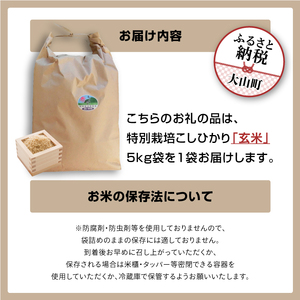 MR-13　減農薬・減化学肥料　特別栽培米こしひかり　5kg（玄米）