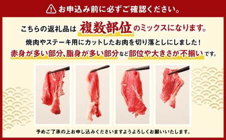 【3ヶ月定期便】豊後牛 切り落とし 約800g (約400g×2) × 3回 合計約2.4kg 定期便 牛肉 大分県産 国産 焼肉 ステーキ 霜降り【2025年2月発送開始】