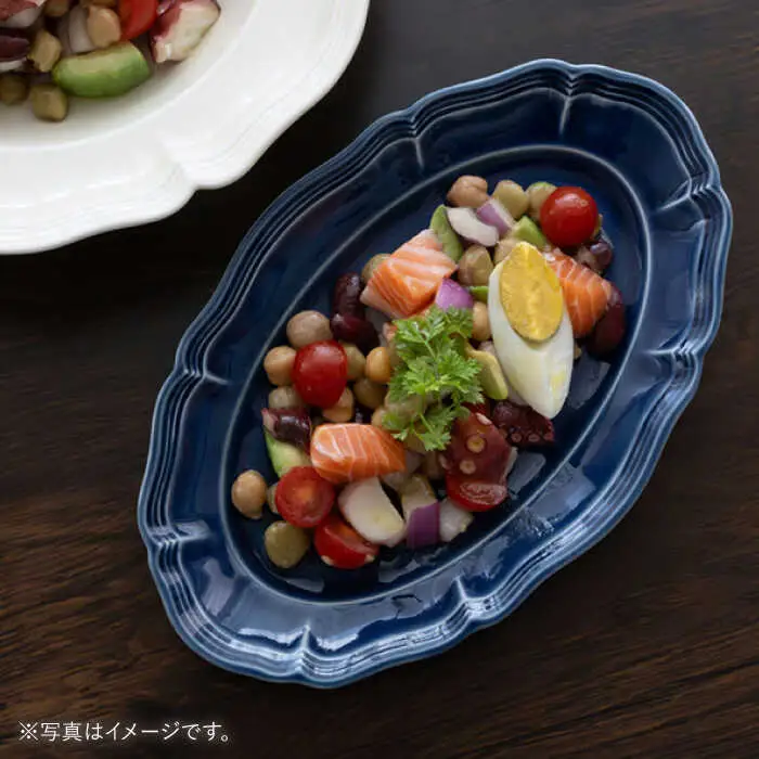 【波佐見焼】ombre de fleur オーバルプレート アズール 2枚セット 食器 皿【翔芳窯】[FE381]