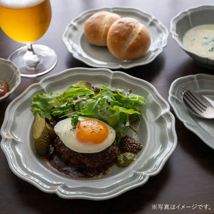 【波佐見焼】ombre de fleur 8点フルセット ロイヤルグレー 食器 皿【翔芳窯】[FE405] 波佐見焼 食器