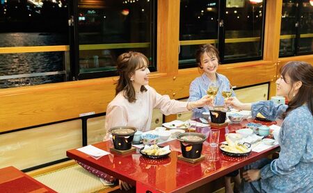 屋形船 乗合乗船ペアチケット スカイツリーコース 屋形船