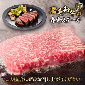 【自社牧場和牛】小林市産 黒毛和牛 赤身ステーキ 200g×2枚（牛肉 国産牛 黒毛和牛 和牛 赤身 ステーキ） ステーキ 和牛ステーキ 牛肉ステーキ 国産ステーキ 赤身ステーキ