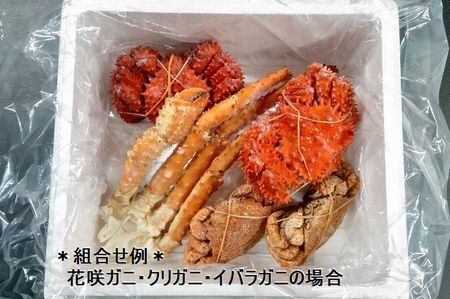 おまかせ3種のカニ食べ比べ(計1.5kg前後) D-57042