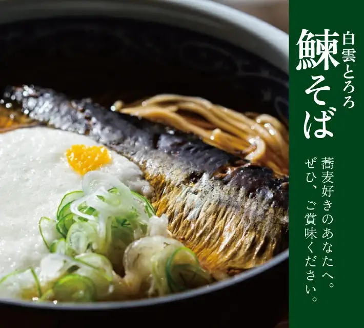 白雲とろろ鰊そば 2人前 そば つゆ 鰊 とろろ付入り 冷凍便 ※離島発送不可 蕎麦 にしん 山芋 細麵 東北 山形県 遊佐町 ゆざ 蕎麦屋たちかわ製麺所 [992]