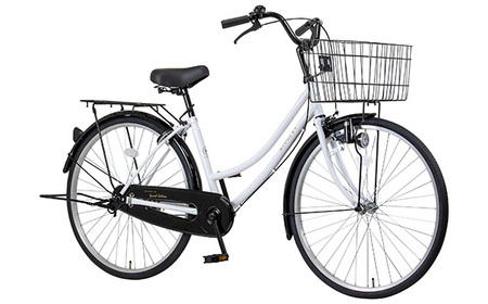 ホワイト　マルクル「リブレットホームBK261」 ／ 自転車 シティサイクル 通勤 通学 日常使い 26インチ ギアなし BAA適合 MARCLE 埼玉県 No.161-02