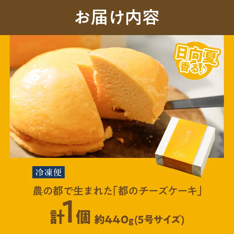 【2週間以内発送】農の都で生まれた「都のチーズケーキ」計1個 スイーツ 洋菓子 国産_T038-0095