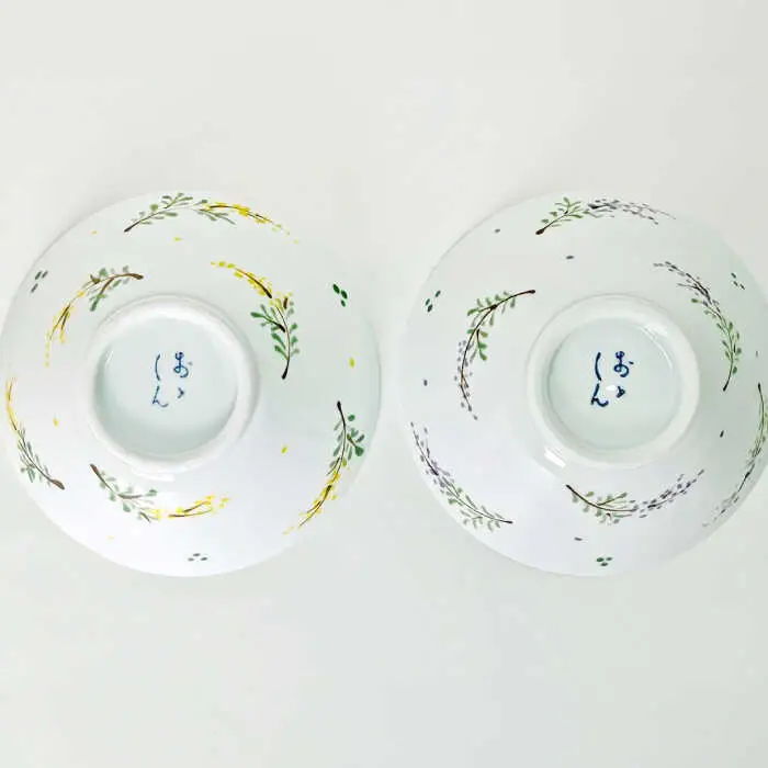 【波佐見焼】お茶碗 ペア ラベンダー・ミモザ 食器【大新窯】[DC164]