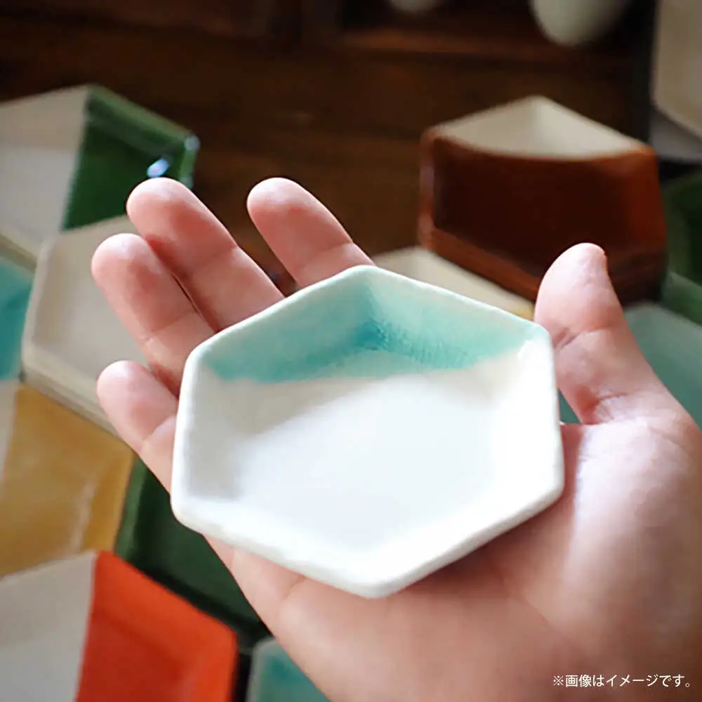 【瀬戸焼】 六角豆皿5枚セット 【m.m.d.】 / 食器 器 皿 和食器 豆皿 [BBAC030]