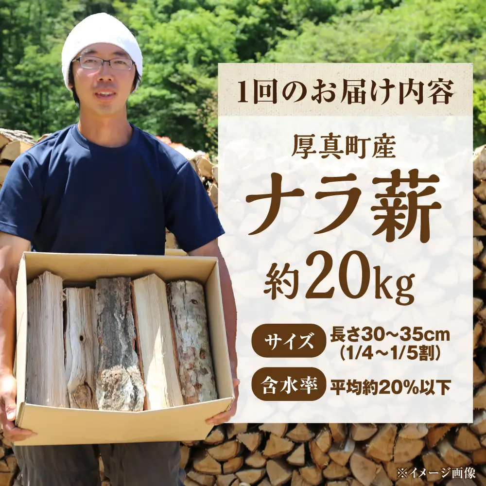 【全3回定期便】北海道 ナラ薪 20kg【西埜馬搬】 薪 まき 薪ストーブ ストーブ キャンプ 北海道  [AXBE004] 46000円