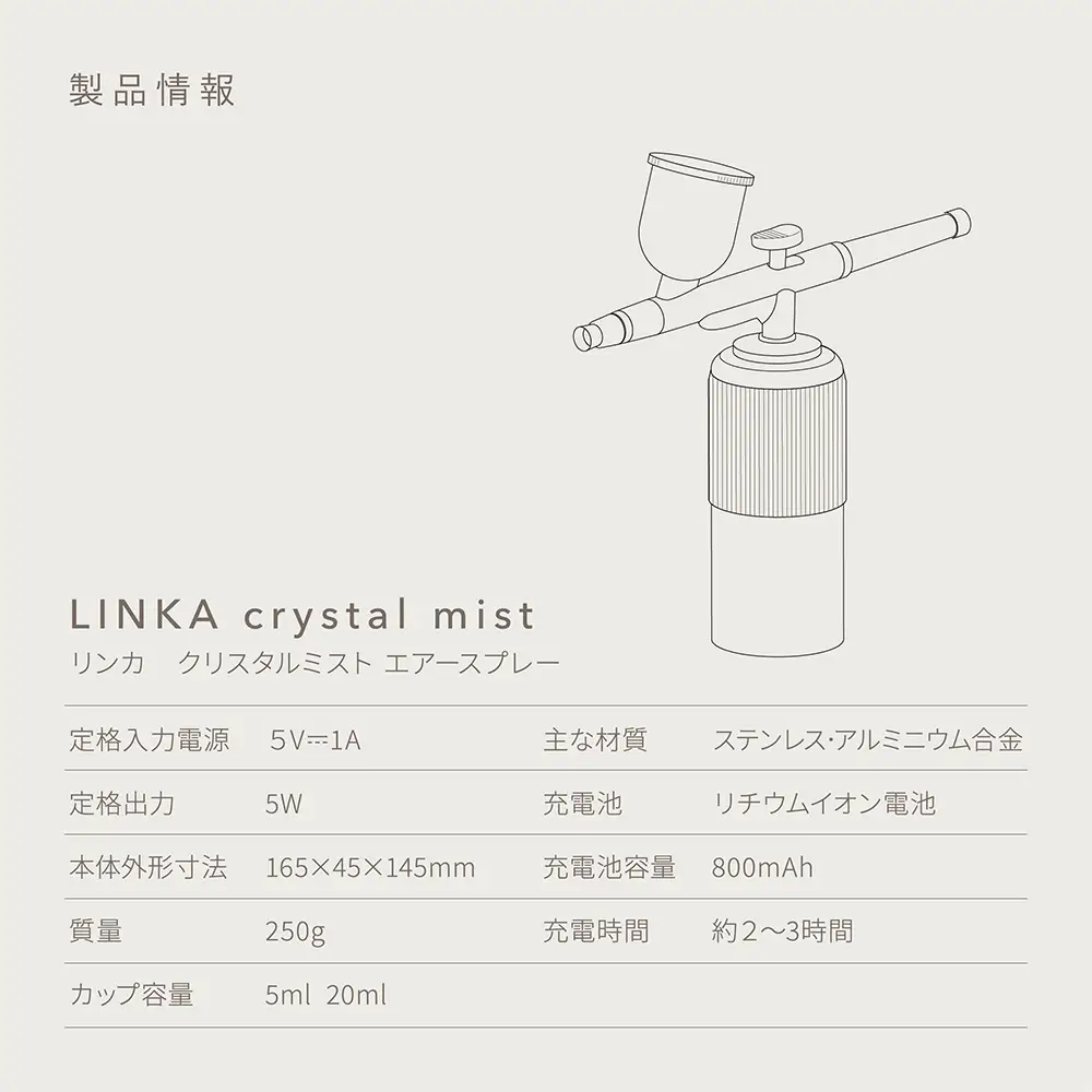 LINKA クリスタルミスト エアースプレー