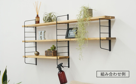 ラック L型 シェルフフレーム ワンバイフォー 棚板 セット 平安伸銅工業 棚受け 棚 壁付け棚 壁付け 壁付けシェルフ 壁付け収納 ウォールラック ウォールシェルフ インテリア 家具 収納 DIY 賃貸 木材 平安伸銅 兵庫 兵庫県 姫路 姫路市 白×ラスティック・パイン