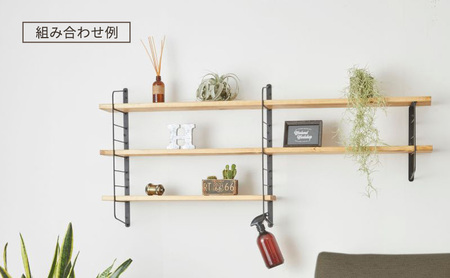 ラック シェルフフレーム ワンバイシックス 棚板 セット 平安伸銅工業 棚受け 棚 壁付け棚 壁付け 壁付けシェルフ 壁付け収納 ウォールラック ウォールシェルフ インテリア 家具 収納 DIY 賃貸 木材 平安伸銅 兵庫 兵庫県 姫路 姫路市 白×ジャコビアン