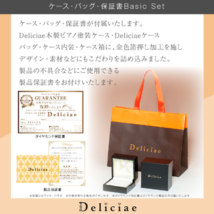 Deliciae ハニカムブレスレット K18YG 天然ダイヤモンド【トータル0.35ct】カード鑑別書付 KFBR24-YG-1