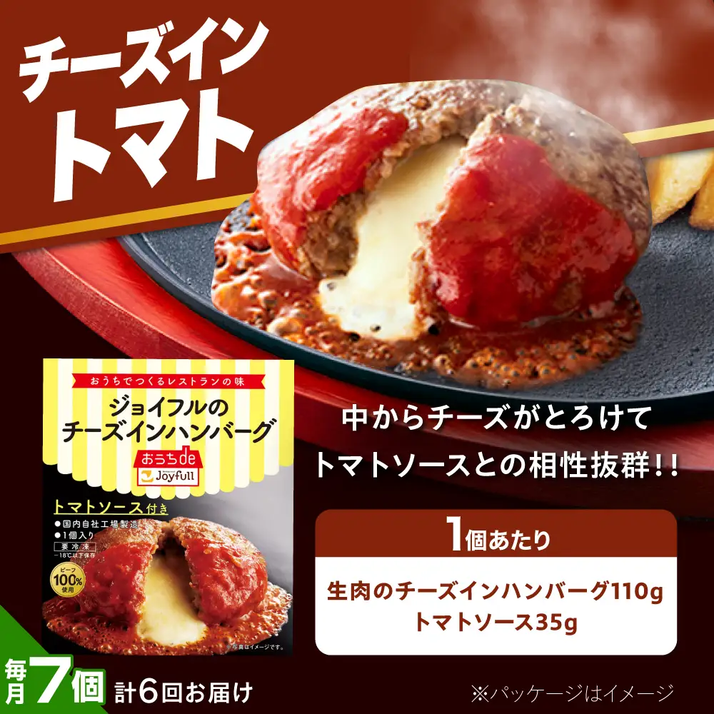 【全6回定期便】ジョイフル ハンバーグ スペシャル 詰め合わせ 2種 14個 セット [ABAA076]