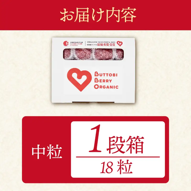 オーガニック いちご 中粒 約18粒 《1月末から5月発送》 有機JAS認証 ORGANIC 甘い 苺 果物 フルーツ 産地直送 新鮮 ストロベリー ジャム スムージー 期間限定 徳島