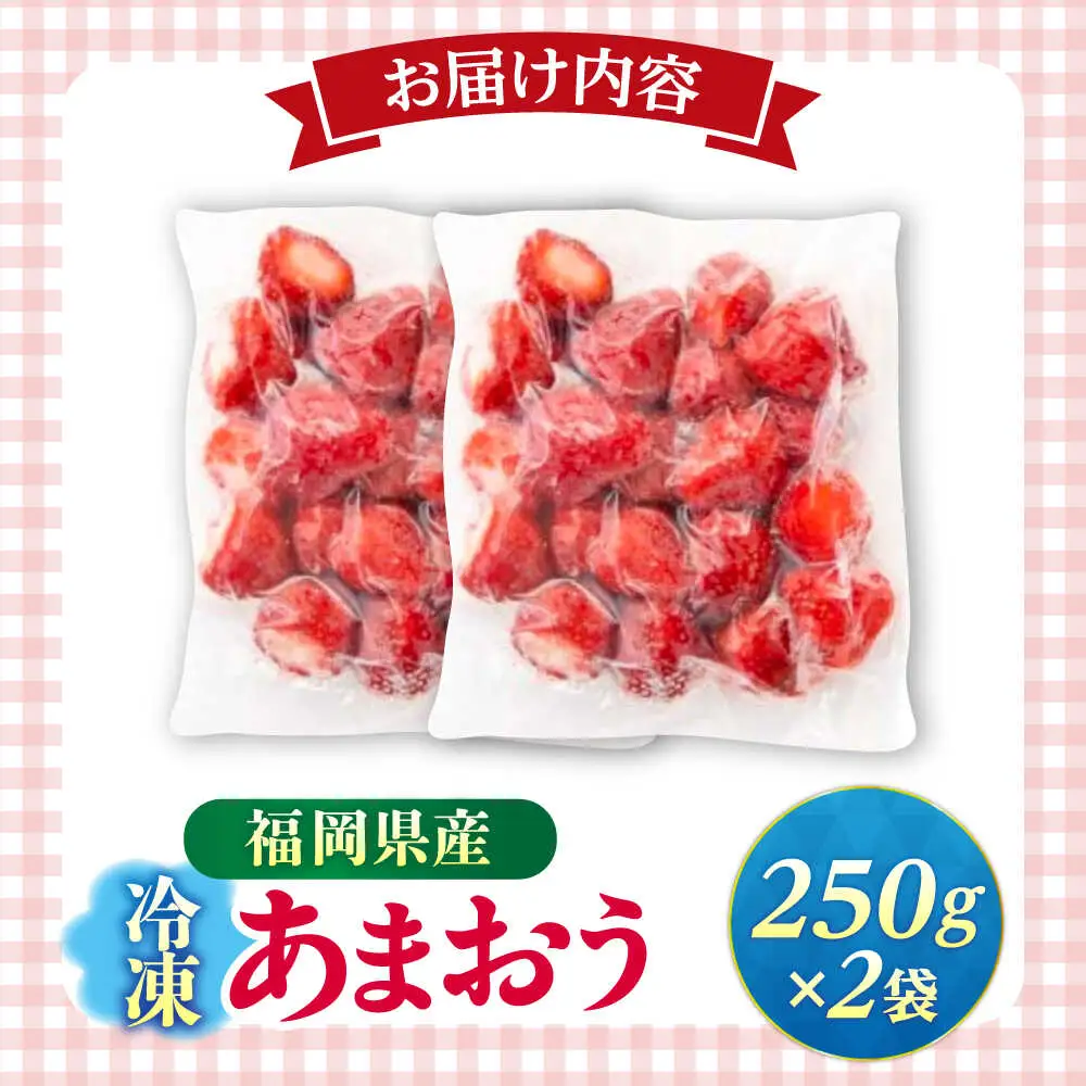 冷凍あまおう 500g（250g×2個）[ABEB025] いちご 果物 [ABEB025]