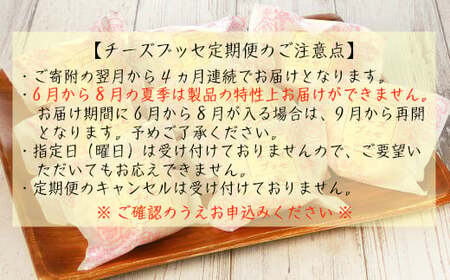 【定期便４カ月】こだわりの窯焼き「チーズブッセ」１０個入×４ヵ月連続お届け