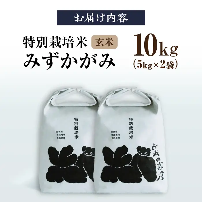 米 10キロ みずかがみ 玄米[AQCP055] 特別栽培米 10kg