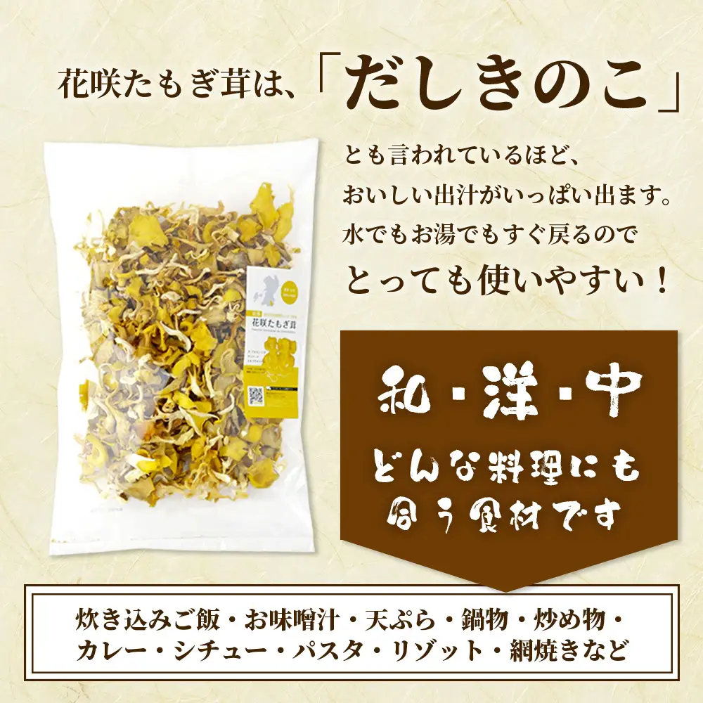 無農薬栽培【花咲 たもぎ茸 (乾燥) 100g 】幻 キノコ タモギダケ ヒラタケ 健康 栄養豊富 出汁 だし エルゴチオネイン タモギ茸 たもぎだけ  115-0606