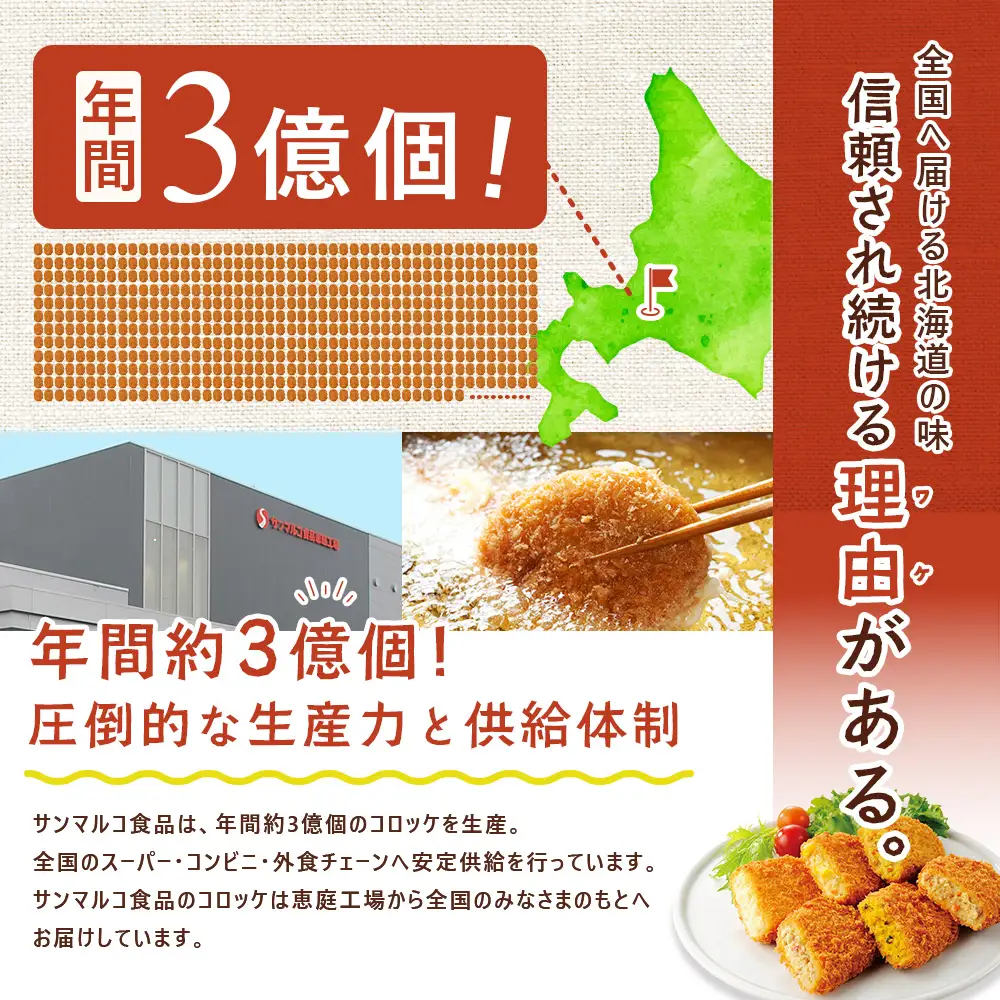 【サンマルコ食品】コロモアコロッケチーズ全3種計24個セット【07000401】