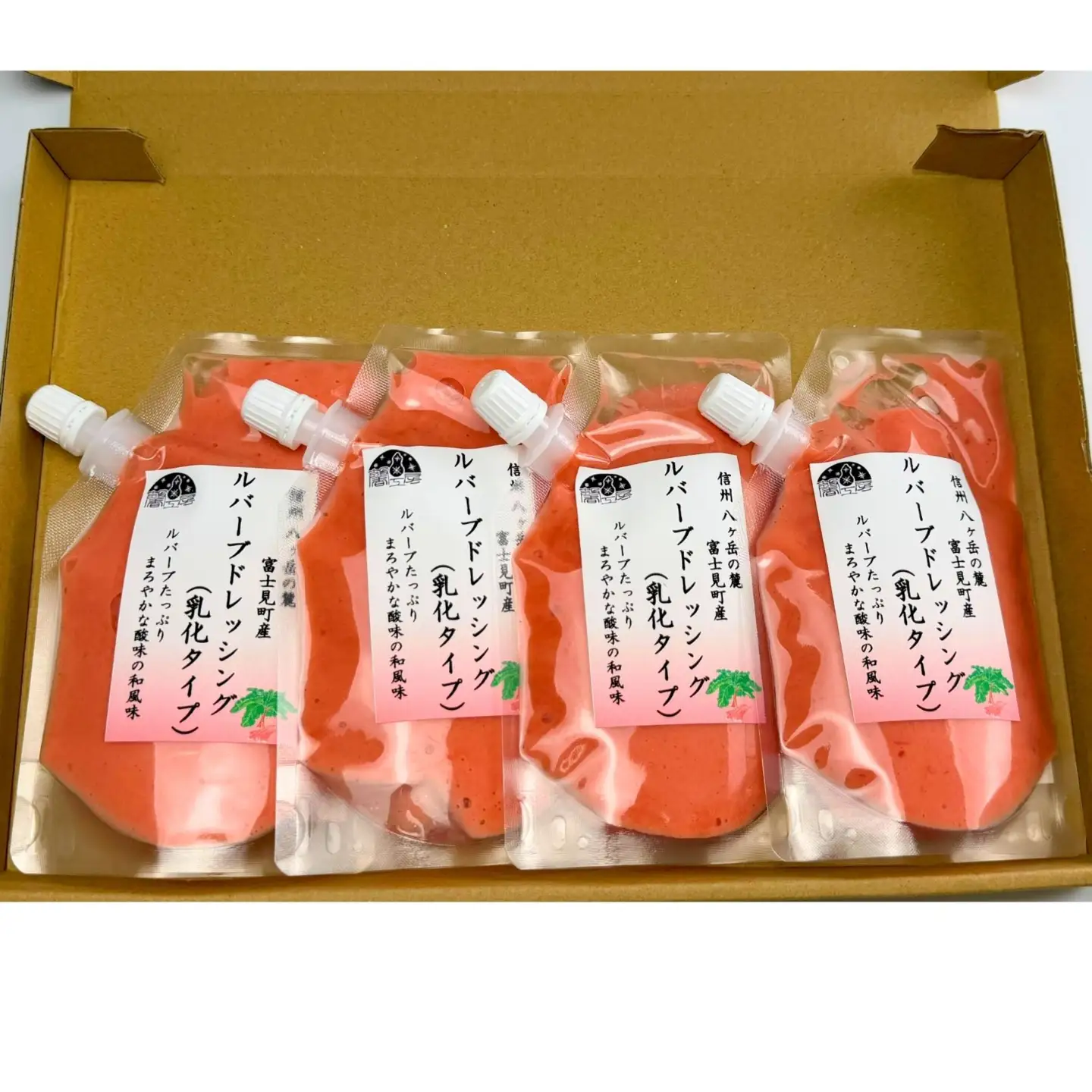 ルバーブドレッシング（乳化タイプ）130ml×４本 | ドレッシング 馨工房