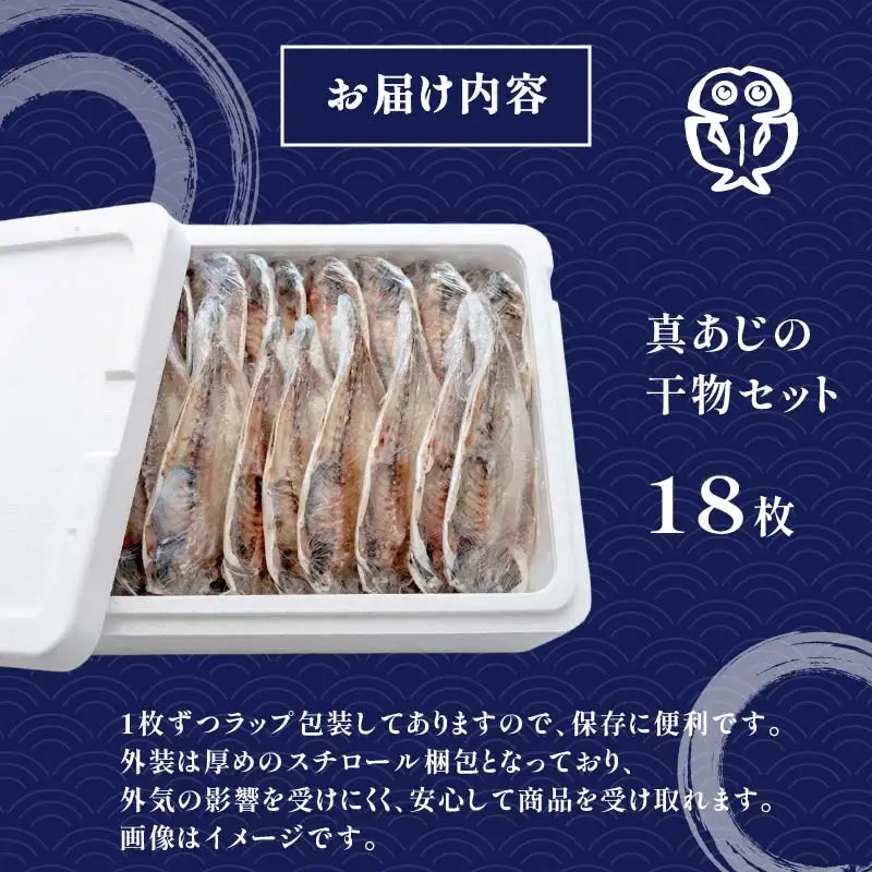  魚 干物 鯵 あじ 18枚 下田湊マリンプロダクツ