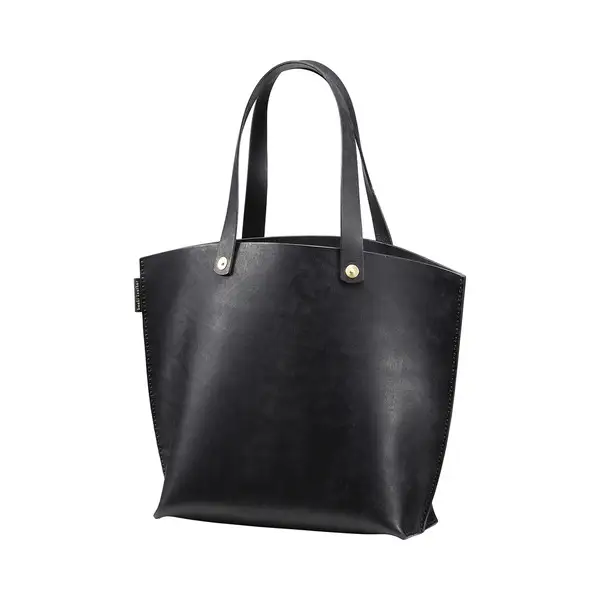 豊岡鞄 haaki Leatherトートバッグ HLB100 ネロ / KOMOREBI 木和田正昭商店 牛皮革 革 トートバッグ レディース 高級 おしゃれ バッグ かばん カバン 鞄 シンプル デザイン ハンドメイド ブラック 黒色