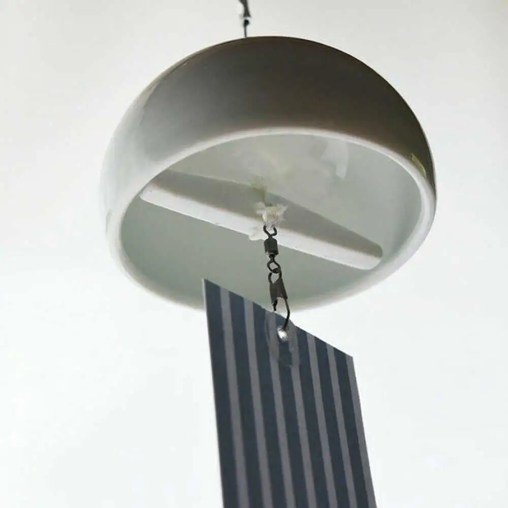 風鈴 つりさげ型 / インテリア 雑貨 磁器 ふうりん / 諫早市 / 長谷川陶磁器工房 [AHBC007]