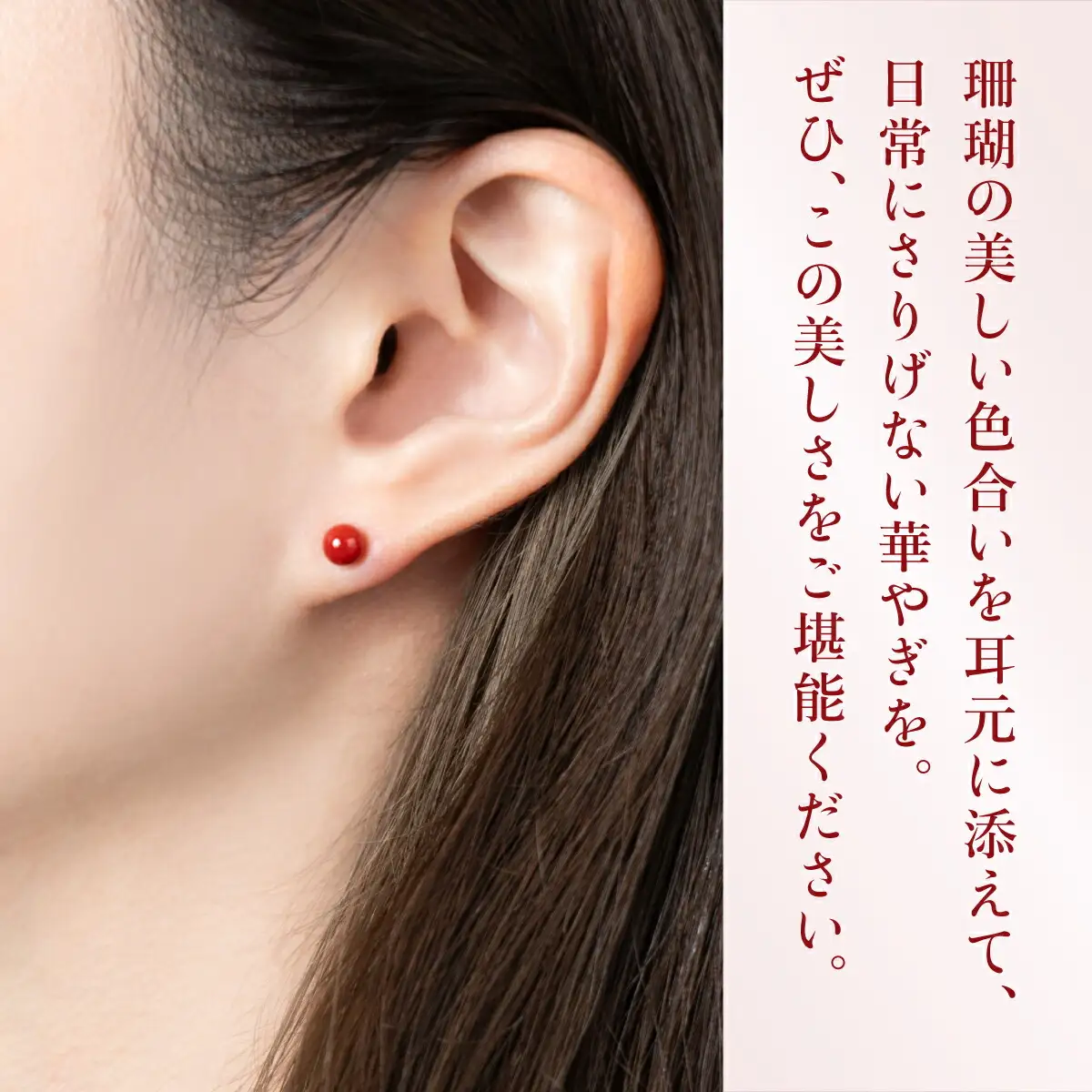 赤珊瑚 ピアス 珊瑚 FN-Limited-PR