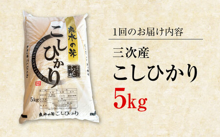 【新米】【全3回定期便】泉水のこしひかり 5kg [APAJ009] 米