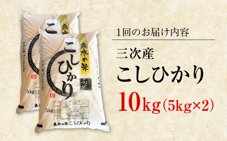 【新米】【全3回定期便】泉水のこしひかり 5kg×2袋 計10kg [APAJ011] 米