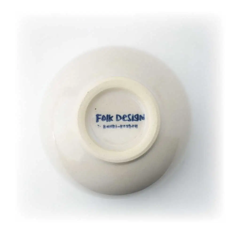 【波佐見焼】Folk Design ラウンドボウル 白釉白唐津流し 1点【玉有】[IE45]