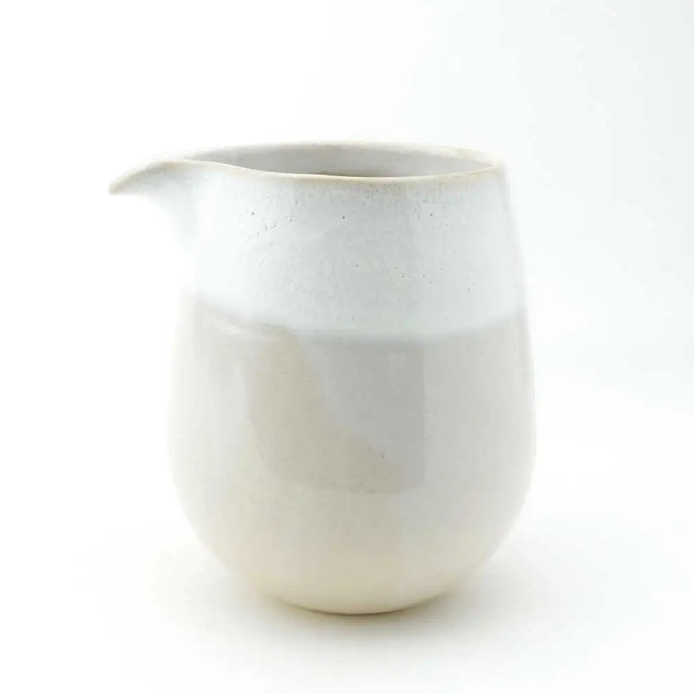 【波佐見焼】Folk Design 片口酒器・盃 白釉白唐津流し 2点セット【玉有】[IE57]
