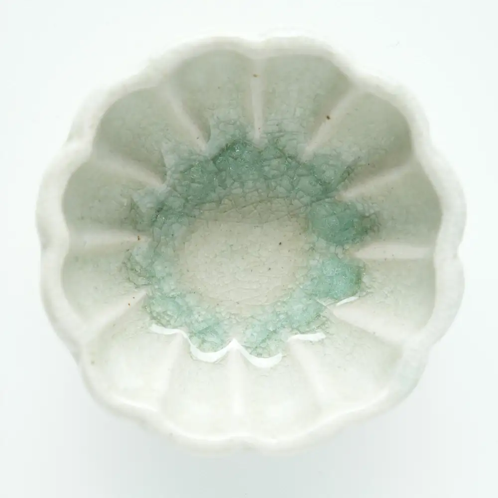 【瀬戸焼】 御深井菊皿 3枚セット / 瀬戸市 / 【喜多窯　霞仙】 / 食器 皿 電子レンジ 食洗器対応[BBBL006]