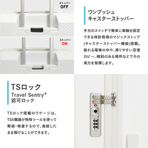 スーツケース 最短 7日以内配送 Brush 北海道 カラーパレット LTD 95L LARGE_ No.5807477 シマエナガホワイト キャリーケース 旅 キャリー かばん バッグ 国産 日本製 北海道 赤平市
