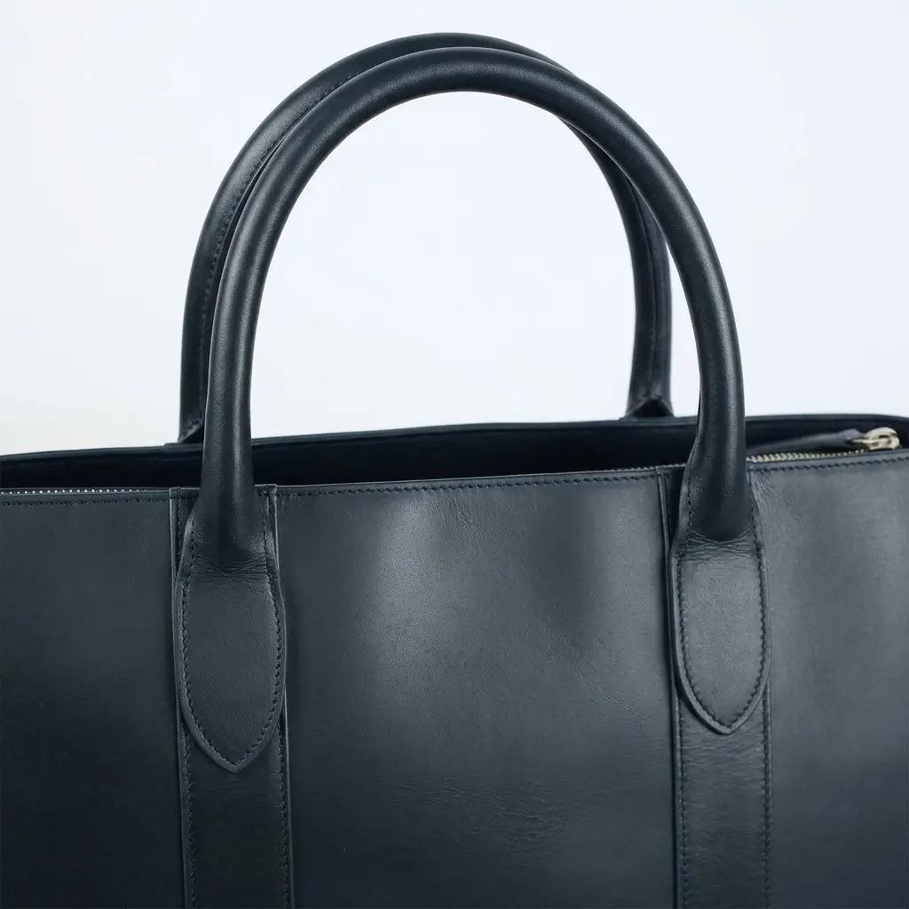 トートバッグ 防水革 本革 日本製 ビジネス トートバッグ Black
