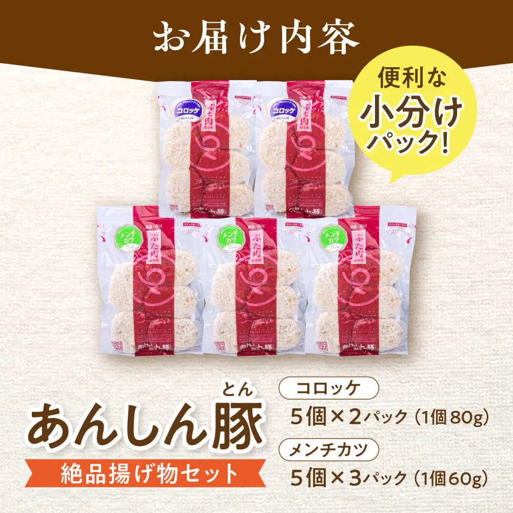 コロッケ・メンチカツセット 藤井ファーム [AWAF007]コロッケ メンチカツ