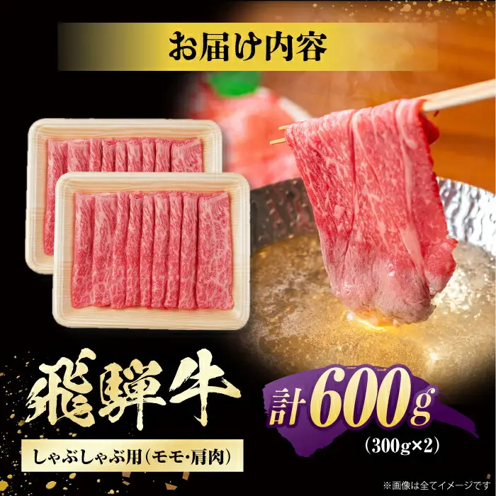 飛騨牛 しゃぶしゃぶ用 計600g / 浅井商店[AWBJ003] 飛騨牛