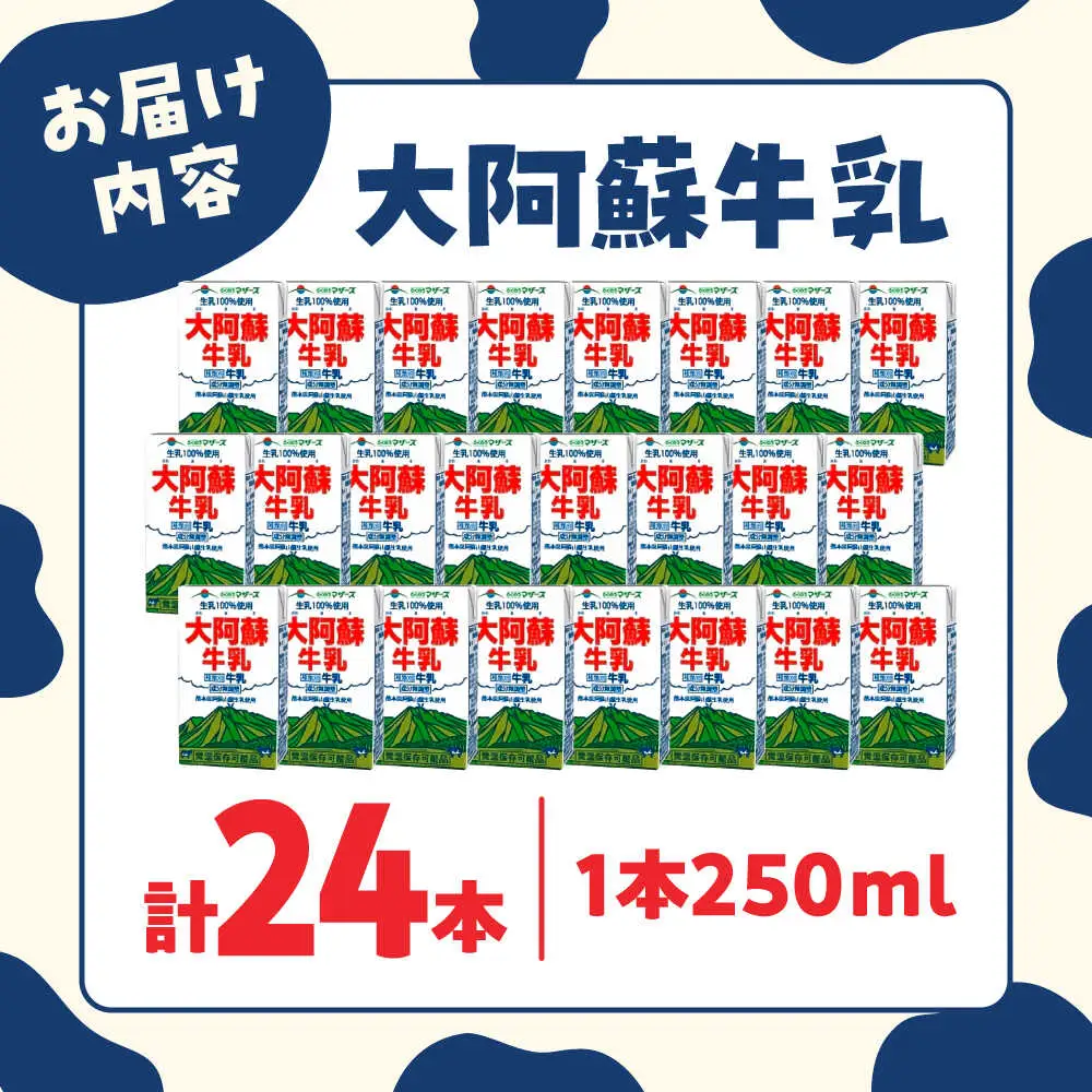 大阿蘇牛乳 250ml×24本入 牛乳[AYAB021]