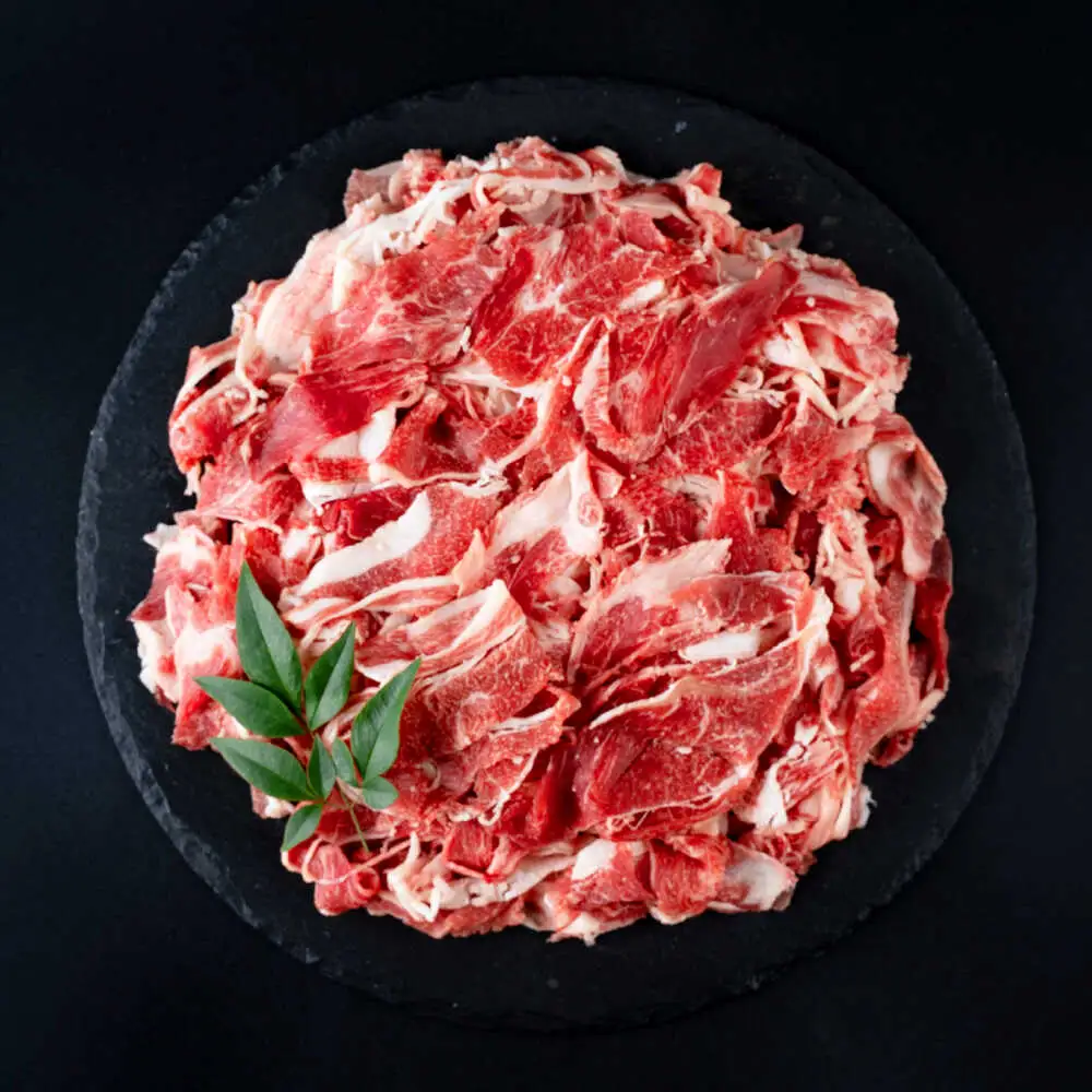 【全6回定期便】 赤牛 切り落とし 1kg（500g×2パック） /  牛肉 切り落とし 熊本県産 冷凍[AYBV009]