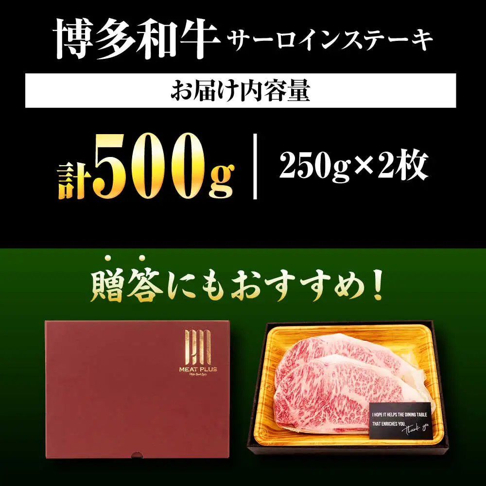 博多和牛 サーロイン ステーキ 250g×2枚 [BGAB012]さーろいん ステーキ