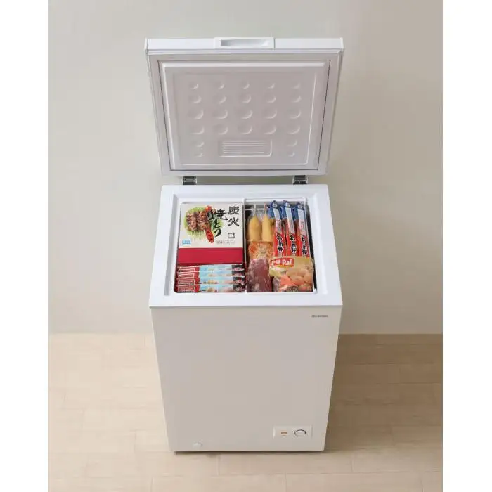冷凍庫 上開き式 100L ICSD-10C-W ホワイト | アイリスオーヤマ セカンド冷凍庫