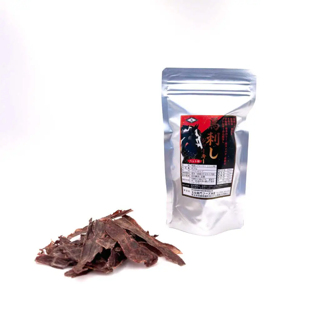 【全3回定期便】ペット用 馬刺しジャーキー 100g(50g×2) ペットフード 馬肉 [AYCT009]