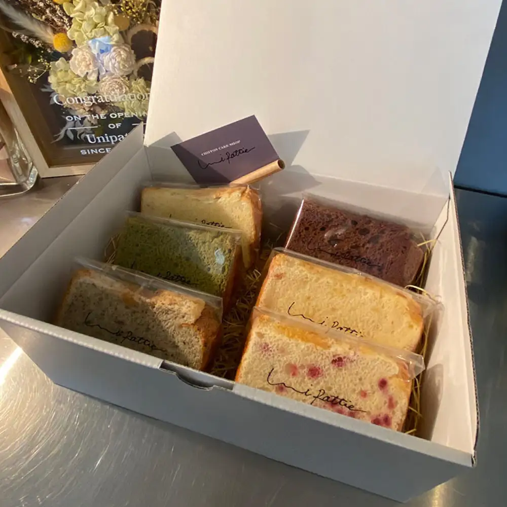 シフォンケーキ 【全3回定期便】カットシフォンケーキ 6個セット (6種)  BCCB004 ケーキ