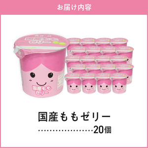 愛知ヨーク 国産ももゼリー 20個入 [108A09]